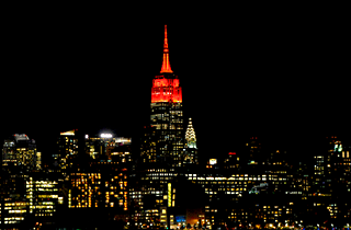 Empire State Building lit up in honor of Rutgers' 250th Birthday